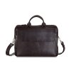 Pánská kožená taška na notebook Solier Rothen SL30 barva hnědá