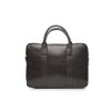 Pánská kožená taška na notebook Solier SL20 EDYNBURG barva tmavě hnědá