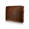Kožené pouzdro na notebook 15" unisex Solier Maroon SA24 barva hnědá