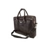 Pánská kožená taška na notebook Solier SL03 KILBRIDGE barva tmavě hnědá.