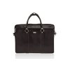 Pánská kožená taška na notebook Solier SL03 KILBRIDGE barva tmavě hnědá.