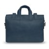 Kožená taška na notebook Solier Ameland SR03 barva tmavě modrá - unisex