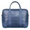 Kožená taška na notebook SEMPERTUS barva modrá unisex BIZ-01/105