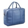 Pánská kožená taška na notebook SEMPERTUS barva modrá BIZ-01/LR01