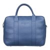 Pánská kožená taška na notebook SEMPERTUS barva modrá BIZ-01/LR01