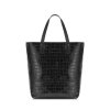 Dámská shopper kabelka z přírodní kůže Ochnik černá