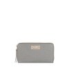 Dámská peněženka z přírodní kůže Ochnik šedá PORES-0762-91(W22)