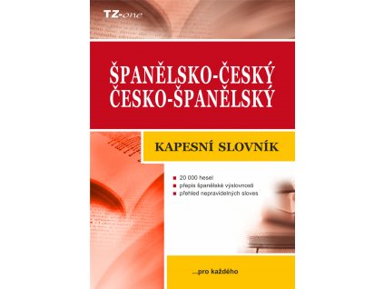 Španělsko-český / česko-španělský kapesní slovník - kolektiv autorů TZ-one [e-kniha]