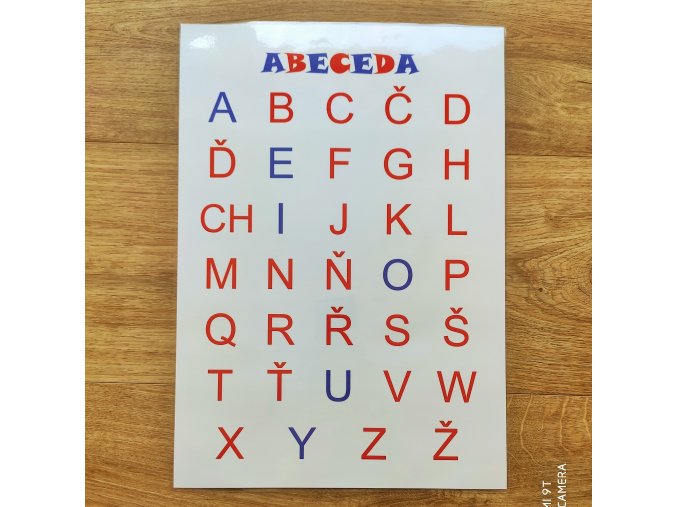 Plakát A3 - abeceda Montessori
