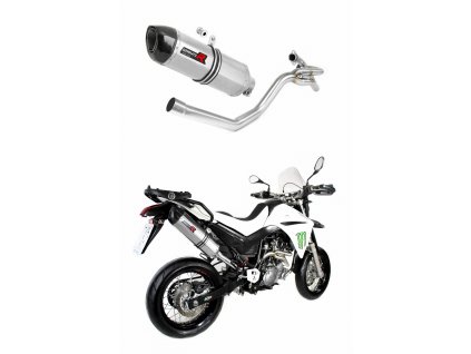 XT 660 X wydech Tłumik HP1 + kolektor boczny 2004 - 2016 + dB killer medium