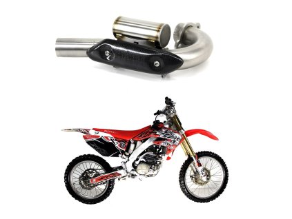 CRF 250 R Exhaust Kolektor Kolano z PowerBomb 2006 - 2009