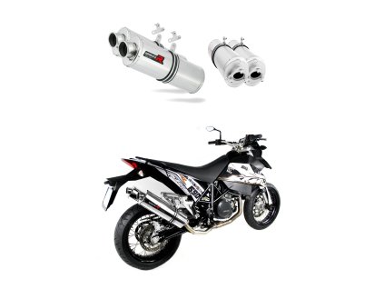 KTM 950 SM Supermoto R 2006 - 2008 wydech Tłumik OV + dB killer medium