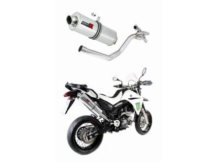 XT 660 R wydech Tłumik OVAL + kolektor boczny 2004 - 2016 + dB killer medium