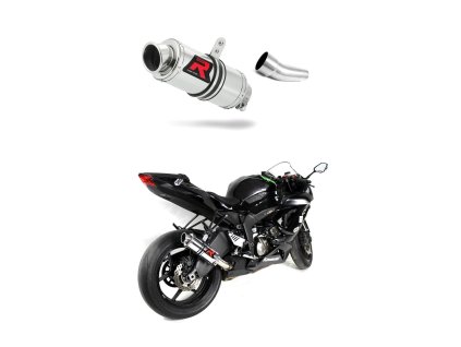 Kawasaki ZX6R 636 2009 - 2024 wydech Tłumik GP1 + dB killer medium