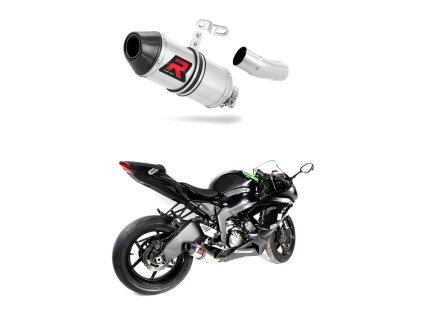 Kawasaki ZX6R 636 2009 - 2024 Low Level wydech Tłumik HP3 + dB killer medium