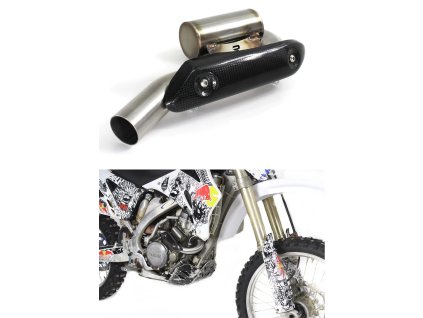 WR 250F Exhaust Kolektor Kolano z PowerBomb 2001 - 2006