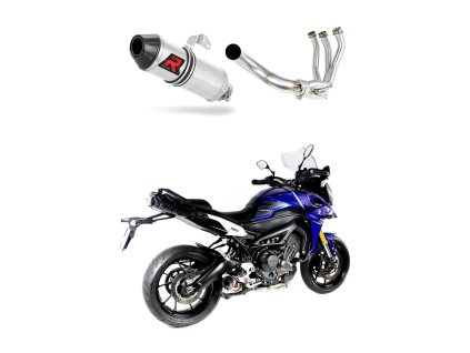 MT 09 TRACER 900 wydech Tłumik FULL SYSTEM HP3 + KOLEKTOR 2015 - 2020 + dB killer medium