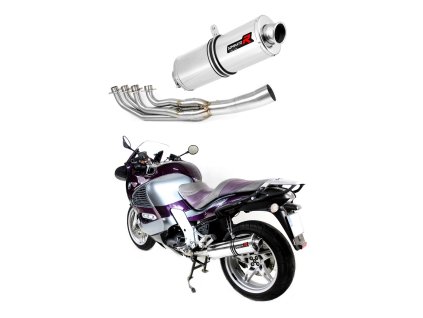 K1200RS wydech FULL SYSTEM Tłumik OVAL 1997 - 2000 + dB killer medium