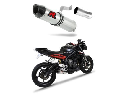 Triumph STREET TRIPLE 765 S R RS 2017 - 2022 wydech Tłumik HP2 + dB killer medium