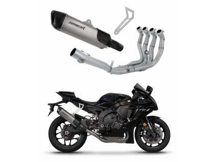 YZF R1 1000 RN65 2020 - 2024 Full System RACE Tłumik tytanowy HP6 + dB killer