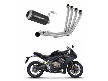 Honda CBR 650 R 2019 - 2023 Full system Kolektor wydech Tłumik GP BLACK + dB killer medium