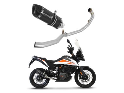 KTM 390 Adventure 2020 - 2024 Full system Kolektor wydech Tłumik HP1 BLACK + dB killer medium