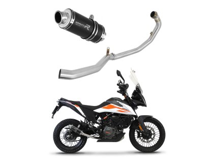KTM 390 Adventure 2020 - 2024 Full system Kolektor wydech Tłumik GP1 BLACK + dB killer medium