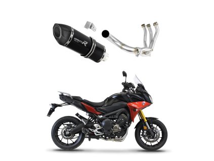 Yamaha MT 09 TRACER 900 2015 - 2020 Full system Kolektor wydech Tłumik HP5 BLACK + dB killer medium