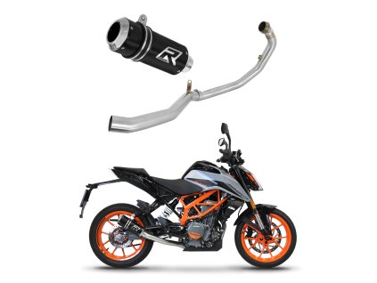 KTM 390 Duke 2021 - 2023 Full system Kolektor wydech Tłumik GP BLACK + dB killer medium