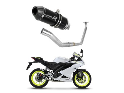 Yamaha YZF R125 2019 - 2020 Full system Kolektor wydech Tłumik HP3 BLACK + dB killer medium