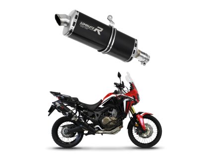 Honda CRF 1000L Africa Twin 2016 - 2019 wydech Tłumik P7 BLACK + dB killer medium