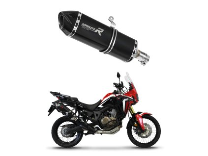 Honda CRF 1000L Africa Twin 2016 - 2019 wydech Tłumik HP7 BLACK + dB killer medium