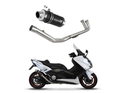 Yamaha XP 530 T-MAX 2012 - 2016 Full System Kolektor wydech Tłumik GP1 BLACK + dB killer medium