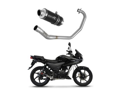 Honda CBF 125 2009 - 2014 Full system Kolektor wydech Tłumik GP1 BLACK + dB killer medium