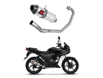 Honda CBF 125 2009 - 2014 Full system Kolektor wydech Tłumik HP3 + dB killer medium
