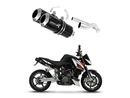 KTM 990 SUPER Duke 2005 - 2013 wydech Tłumik GP BLACK + dB killer medium