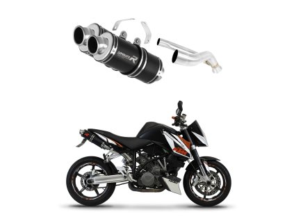 KTM 990 SUPER Duke 2005 - 2013 wydech Tłumik GP1 BLACK + dB killer medium
