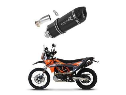 KTM 690 ENDURO R 2021 - 2023 wydech Tłumik HP1 BLACK + dB killer medium