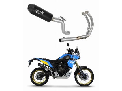Yamaha Tenere 700 2021 - 2024 Full system Kolektor wydech Tłumik MX2 BLACK + dB killer medium