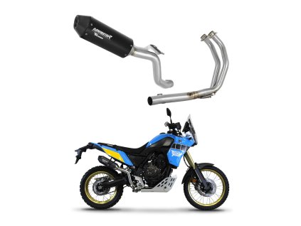 Yamaha Tenere 700 2019 - 2020 Full system Kolektor wydech Tłumik MX2 BLACK + dB killer medium