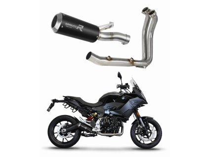 BMW F900XR 2020 - 2024 Full system Kolektor wydech Tłumik GP BLACK + dB killer medium