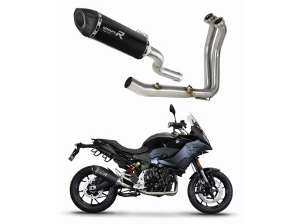 BMW F900XR 2020 - 2024 Full system Kolektor wydech Tłumik HP5 BLACK + dB killer medium