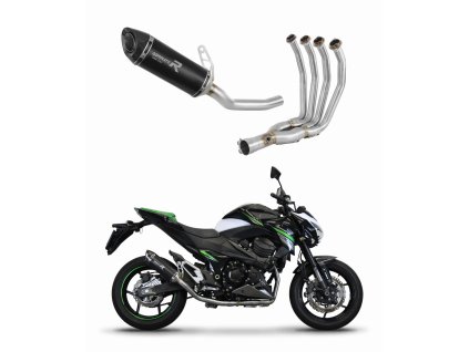 Kawasaki Z800 2013 - 2016 Full system Kolektor wydech Tłumik HP8 BLACK + dB killer medium