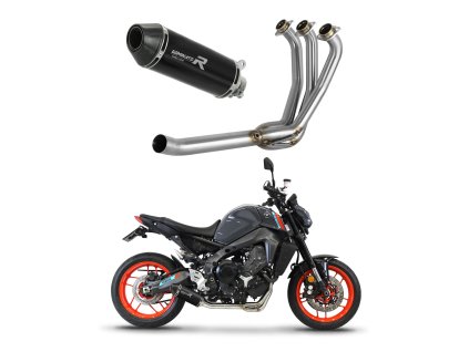 Yamaha MT 09 2021 - 2023 Low Level Full system Kolektor wydech Tłumik HP3 BLACK + dB killer medium