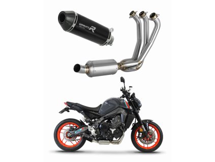 Yamaha MT 09 2021 - 2023 Low Level EX Full system Kolektor wydech Tłumik HP3 BLACK + dB killer medium