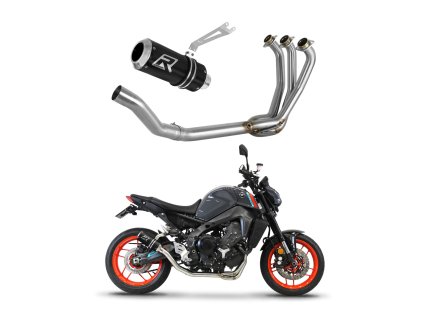 Yamaha MT 09 2021 - 2023 Full system Kolektor wydech Tłumik GP BLACK + dB killer medium
