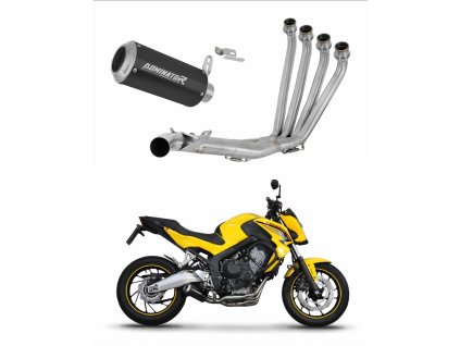 Honda CB 650 F 2014 - 2018 Full system Kolektor wydech Tłumik GP BLACK + dB killer medium