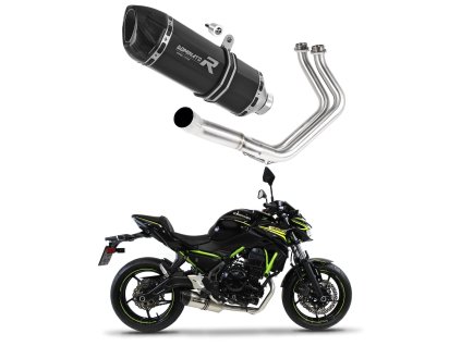 Kawasaki Z650 2017 - 2023 Full system Kolektor wydech Tłumik HP1 BLACK + dB killer medium