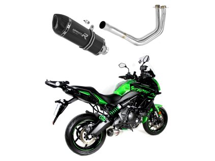 Kawasaki VERSYS 650 2015 - 2020 Full system Kolektor wydech Tłumik HP1 BLACK + dB killer medium