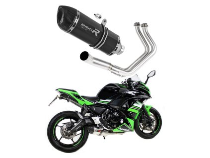 Kawasaki NINJA 650 2017 - 2022 Full system Kolektor wydech Tłumik HP1 BLACK + dB killer medium